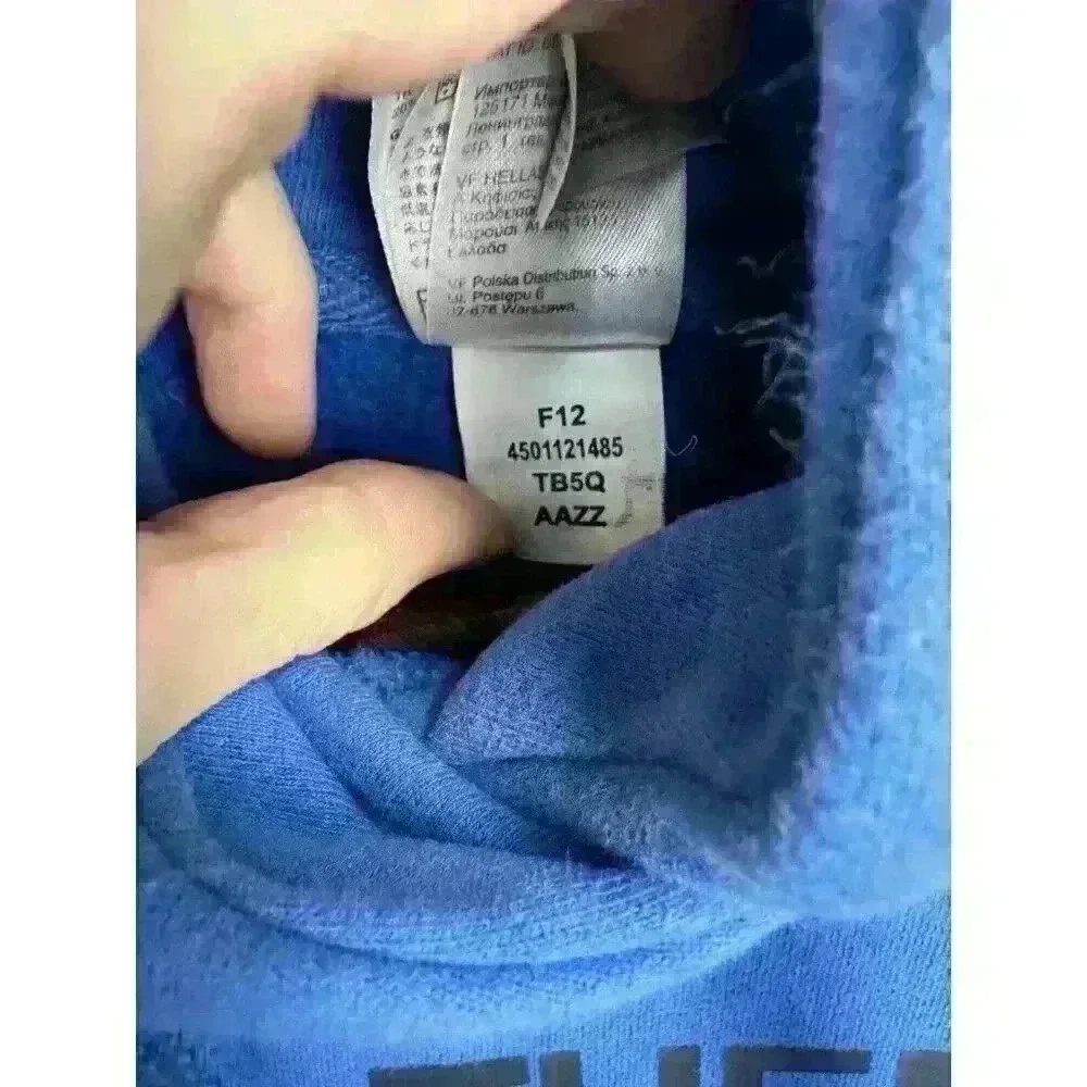 The‎ North Face Hoodie Sweatshirt Fleece Pullover Drew Peak Hooded Blue Sz M EUC